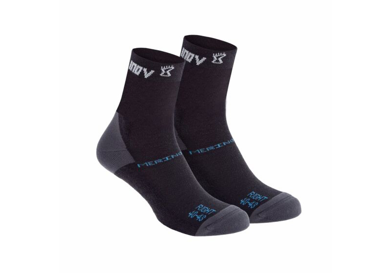 Inov-8 Merino High (Twin Pack) Mens Running Socks Black Philippines 25107EIYN